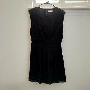 TED BAKER Saskiah Black Lace Pleated Dress